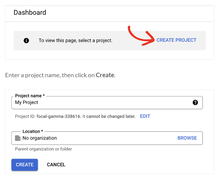 Create project